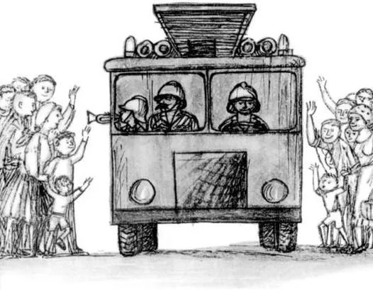 W niezwykłej podróży: Lektura na wieszaku o tym, jak Wojtek został strażakiem