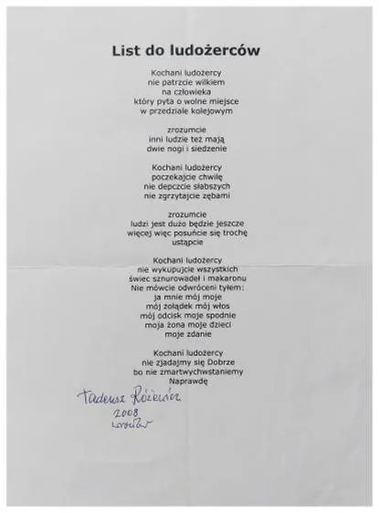 Idealny wiersz do recytacji