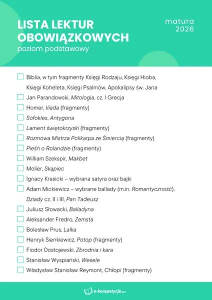 Przygotowanie do matury