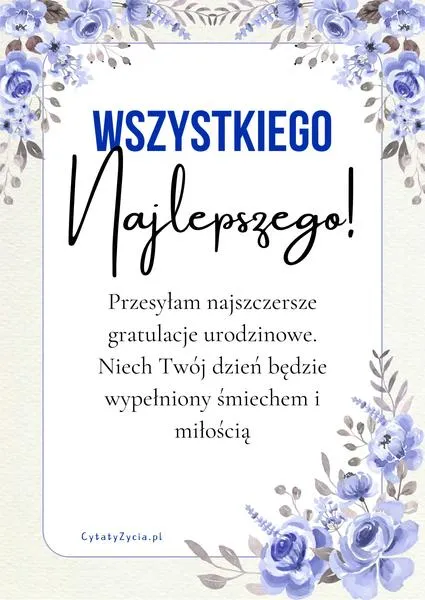 Wiersze urodzinowe