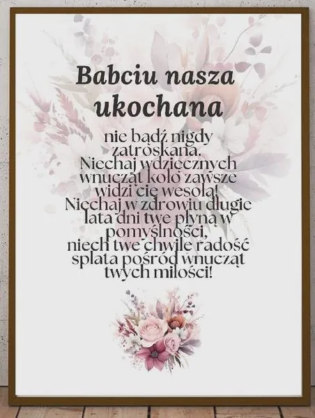 Wiersze urodzinowe dla babci